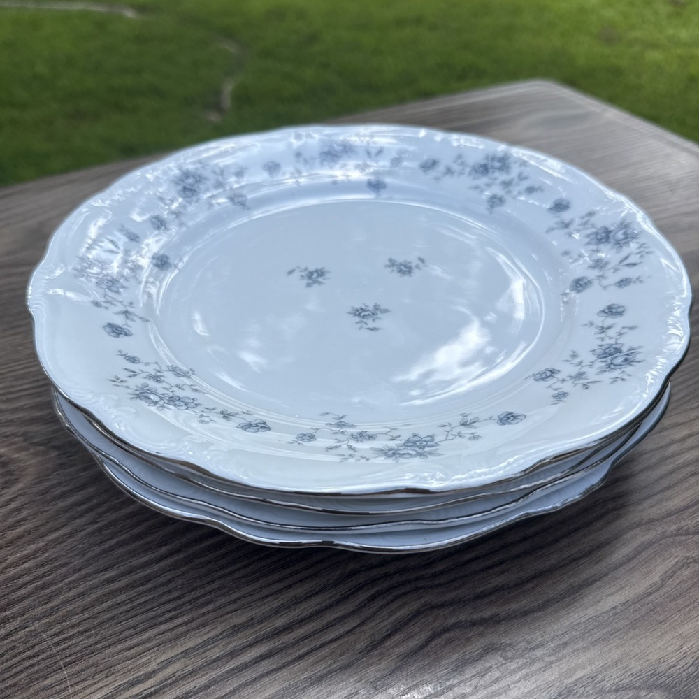Johann Haviland Blue Garland Bavaria Germany 4 Dinner Plate Set Decor Very Nice